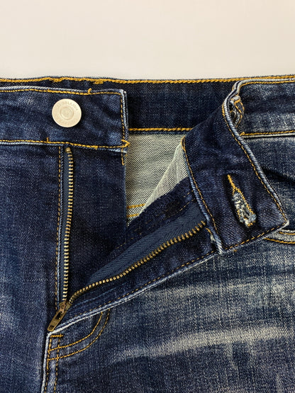 【中古品】【メンズ】 EMBELLISH エンブリッシュ DAMAGE DENIM ダメージ デニム パンツ ボトムス ジーパン 140-260916-hu-68-min サイズ：34 カラー：インディゴ 万代Net店