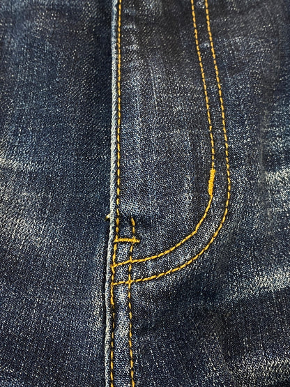 【中古品】【メンズ】 EMBELLISH エンブリッシュ DAMAGE DENIM ダメージ デニム パンツ ボトムス ジーパン 140-260916-hu-68-min サイズ：34 カラー：インディゴ 万代Net店