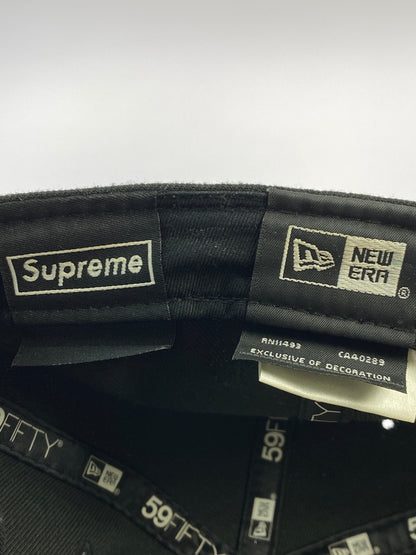 【中古品】【メンズ】 SUPREME×NEW ERA シュプリーム ニューエラ MONEY BOX LOGO CAP マネー ボックス ロゴ キャップ 185-260923-hu-39-min サイズ：7 5/8 （60.6cm） カラー：ブラック 万代Net店