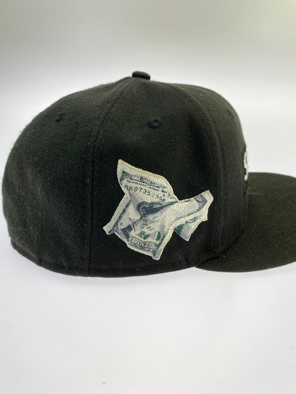 【中古品】【メンズ】 SUPREME×NEW ERA シュプリーム ニューエラ MONEY BOX LOGO CAP マネー ボックス ロゴ キャップ 185-260923-hu-39-min サイズ：7 5/8 （60.6cm） カラー：ブラック 万代Net店