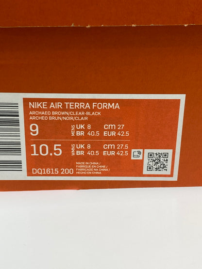 【中古美品】【メンズ】 NIKE ナイキ × OFF-WHITE AIR TERRA FORMA DQ1615-200 オフホワイト エア テラ フォーマ スニーカー 靴 160-260917-yn-04-min サイズ：27.0cm US9 カラー：ARCHAEO BROWN/CLEAR-BLACK 万代Net店