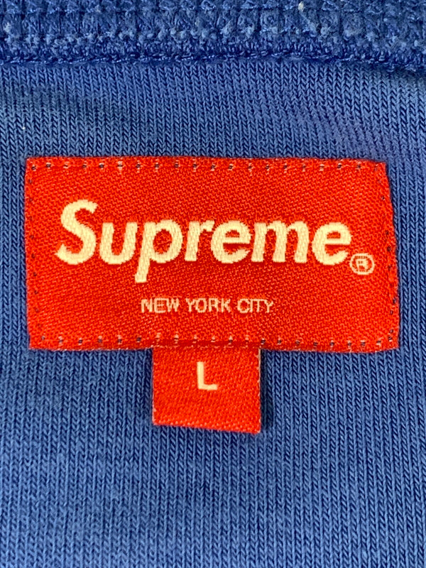 【中古品】【メンズ】 SUPREME シュプリーム パイル Tシャツ 半袖 ショートスリーブ 149-260916-hu-35-min サイズ：L カラー：ブルー系 万代Net店