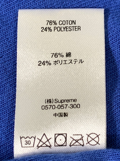 【中古品】【メンズ】 SUPREME シュプリーム パイル Tシャツ 半袖 ショートスリーブ 149-260916-hu-35-min サイズ：L カラー：ブルー系 万代Net店