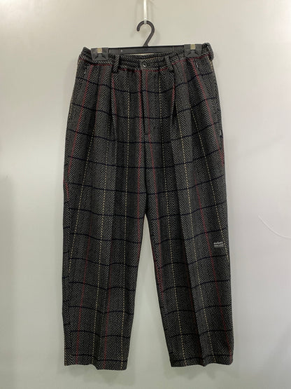 【中古品】【メンズ】 MAGIC STICK マジックスティック ×WILDTHINGS EASY PANT ワイルドシングス イージーパンツ ボトムス 153-260916-hu-69-min サイズ：L カラー：グレー/ブラック/レッド（チェック） 万代Net店
