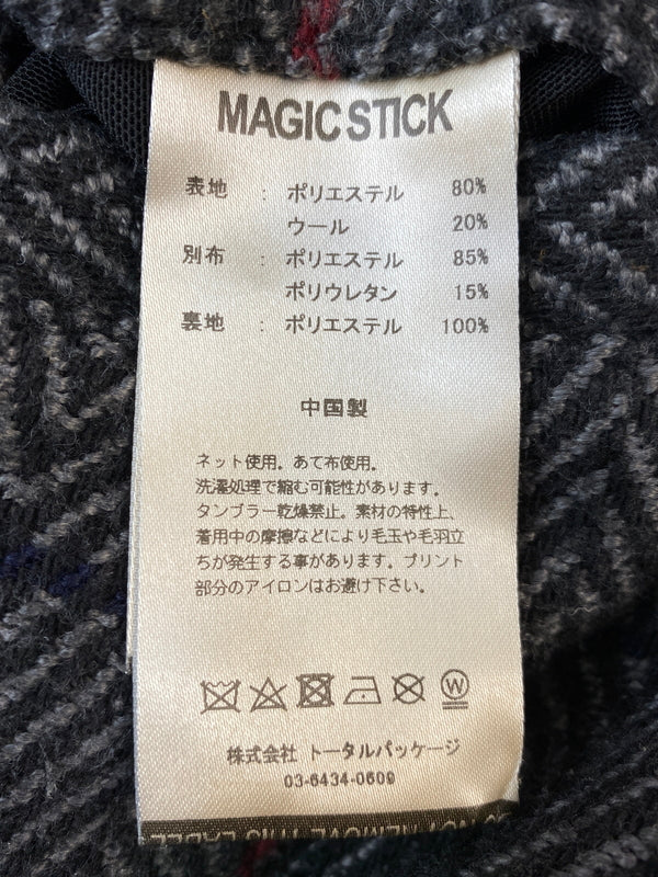 【中古品】【メンズ】 MAGIC STICK マジックスティック ×WILDTHINGS EASY PANT ワイルドシングス イージーパンツ ボトムス 153-260916-hu-69-min サイズ：L カラー：グレー/ブラック/レッド（チェック） 万代Net店