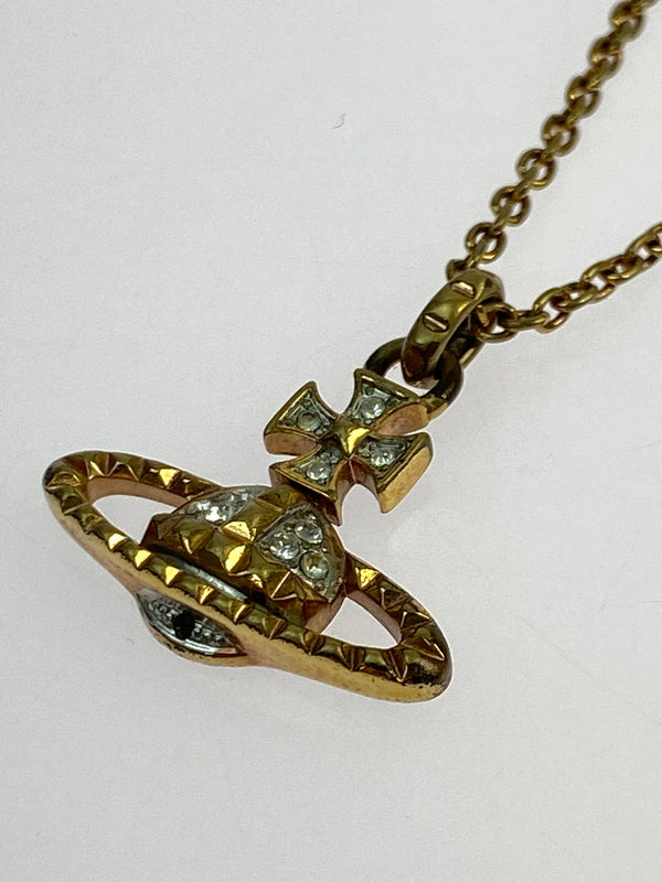 【中古品】【メンズ/レディース】 VIVIENNE WESTWOOD ヴィヴィアンウエストウッド ミニバレスリー ネックレス アクサセリー 192-260923-hu-28-min カラー：ゴールド 万代Net店