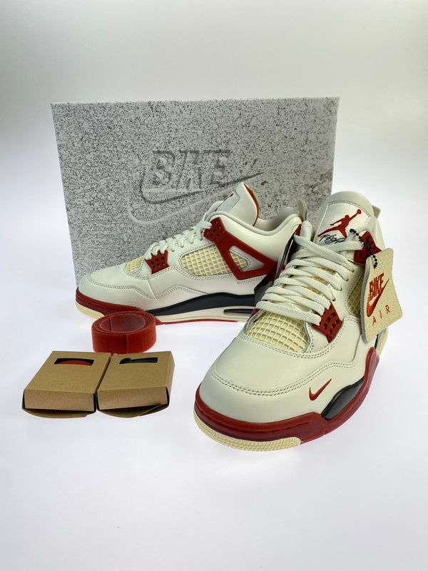 【中古美品】【メンズ】 NIKE ナイキ × NIGEL SYLVESTER AIR JORDAN 4 RETRO OG SP BA IQ8055-100 ナイジェル シルベスター エア ジョーダン 4 スニーカー 靴 160-260917-yn-02-min サイズ：26.5cm US8.5 カラー：SAIL/CINNABAR-ANTHRACITE 万代Net店