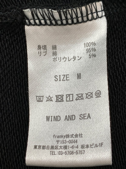 【中古品】【メンズ】 WIND AND SEA ウィンダンシー ミルテック モックネック スウェット トレーナー 長袖 トップス 142-260923-hu-17-min サイズ：M カラー：ブラック 万代Net店