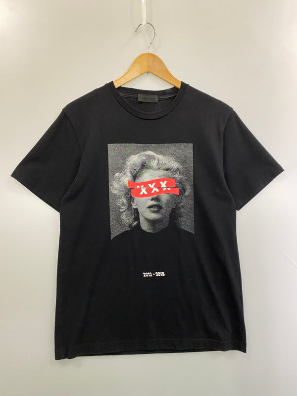 【中古品】【メンズ】 GOD SELECTION XXX ゴッド セレクション トリプル エックス 19SS マリリンモンロー SS TEE ショートスリーブ ティー 半袖 142-260918-hu-21-min サイズ：S カラー：ブラック 万代Net店