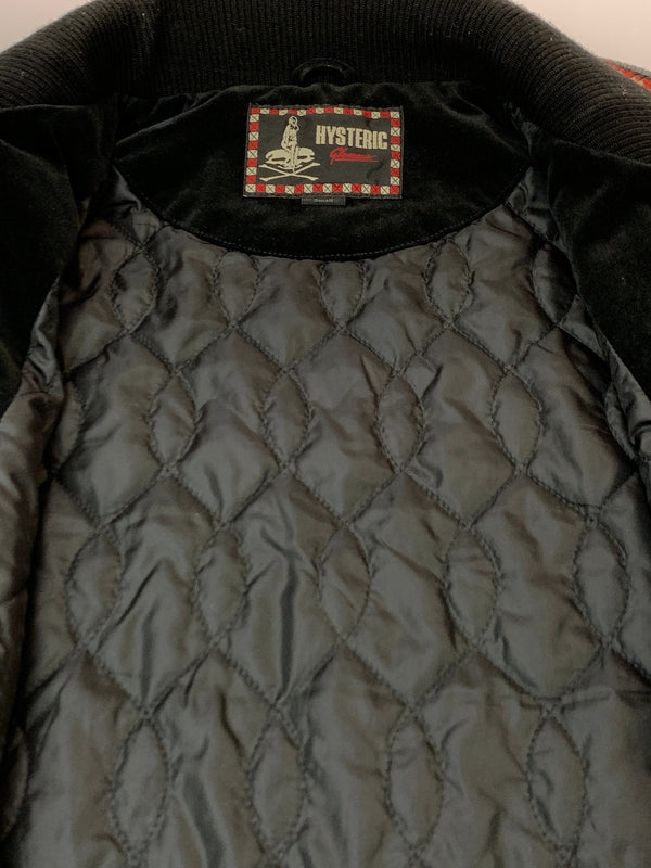 【中古品】【メンズ】 HYSTERIC GLAMOUR ヒステリックグラマー WOMAN STAR BLOUSON 0224AB02 ウーマンスター ブルゾン アウター 140-260930-yn-20-min サイズ：S カラー：ブラック 万代Net店