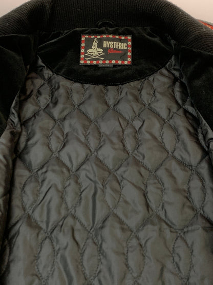 【中古品】【メンズ】 HYSTERIC GLAMOUR ヒステリックグラマー WOMAN STAR BLOUSON 0224AB02 ウーマンスター ブルゾン アウター 140-260930-yn-20-min サイズ：S カラー：ブラック 万代Net店