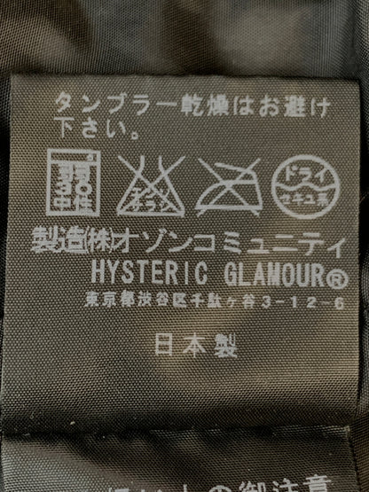 【中古品】【メンズ】 HYSTERIC GLAMOUR ヒステリックグラマー WOMAN STAR BLOUSON 0224AB02 ウーマンスター ブルゾン アウター 140-260930-yn-20-min サイズ：S カラー：ブラック 万代Net店