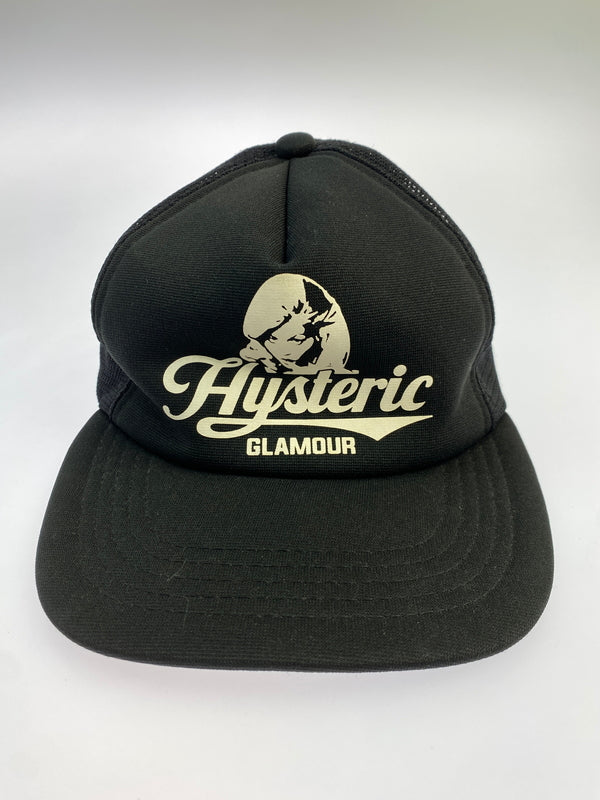 【中古品】【メンズ】 HYSTERIC GLAMOUR ヒステリック グラマー POSTER GIRL ポスター ガール メッシュ CAP キャップ 0253QH01 帽子 185-260929-hu-37-min サイズ：FREE カラー：ブラック 万代Net店