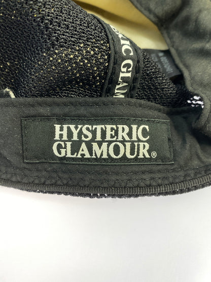【中古品】【メンズ】 HYSTERIC GLAMOUR ヒステリック グラマー POSTER GIRL ポスター ガール メッシュ CAP キャップ 0253QH01 帽子 185-260929-hu-37-min サイズ：FREE カラー：ブラック 万代Net店