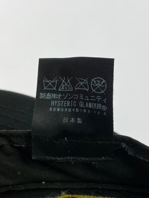 【中古品】【メンズ】 HYSTERIC GLAMOUR ヒステリック グラマー POSTER GIRL ポスター ガール メッシュ CAP キャップ 0253QH01 帽子 185-260929-hu-37-min サイズ：FREE カラー：ブラック 万代Net店