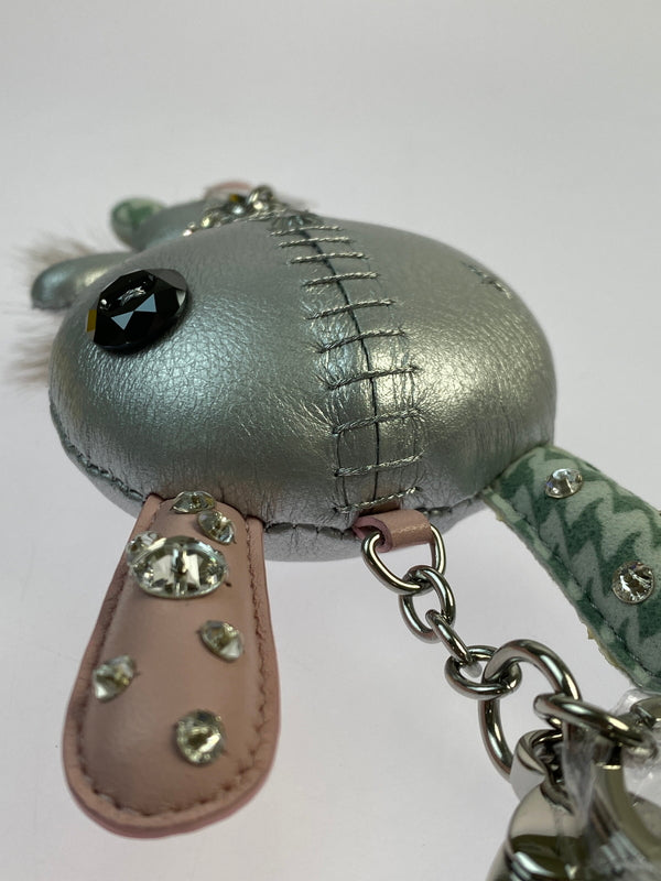 【中古品】【レディース】 SWAROVSKI スワロフスキー KEY HOLDER キーホルダー 小物 208-260923-hu-33-min カラー：シルバー/ピンク/グリーン 万代Net店