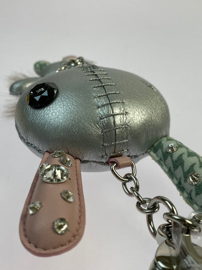 【中古品】【レディース】 SWAROVSKI スワロフスキー KEY HOLDER キーホルダー 小物 208-260923-hu-33-min カラー：シルバー/ピンク/グリーン 万代Net店