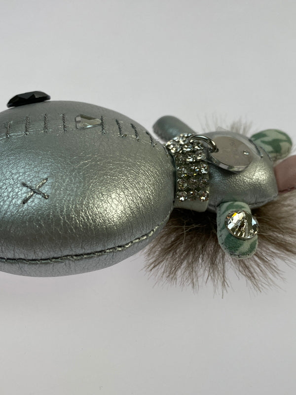 【中古品】【レディース】 SWAROVSKI スワロフスキー KEY HOLDER キーホルダー 小物 208-260923-hu-33-min カラー：シルバー/ピンク/グリーン 万代Net店