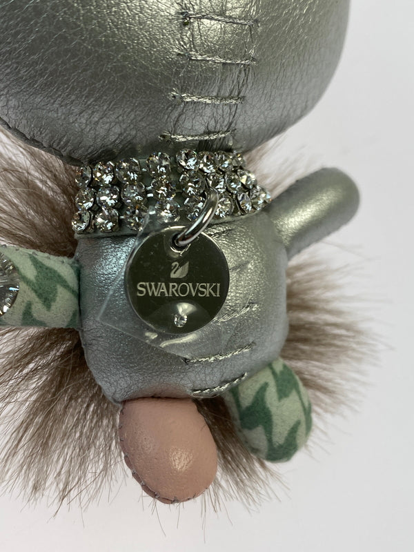 【中古品】【レディース】 SWAROVSKI スワロフスキー KEY HOLDER キーホルダー 小物 208-260923-hu-33-min カラー：シルバー/ピンク/グリーン 万代Net店
