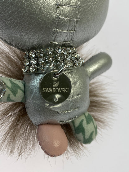 【中古品】【レディース】 SWAROVSKI スワロフスキー KEY HOLDER キーホルダー 小物 208-260923-hu-33-min カラー：シルバー/ピンク/グリーン 万代Net店