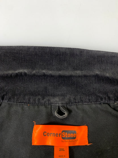 【中古品】【メンズ】 CORNER STONE コーナーストーン DETROIT JACKET デトロイト ジャケット アウター 142-260916-hu-34-min サイズ：2XL カラー：ブラック 万代Net店