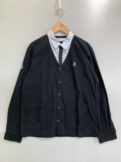 【中古品】【メンズ】 NEIGHBORHOOD ネイバーフッド ドッキングシャツ 092BENH-SHM06 長袖 ロングスリーブ 142-260916-hu-33-min サイズ：M カラー：ブラック 万代Net店