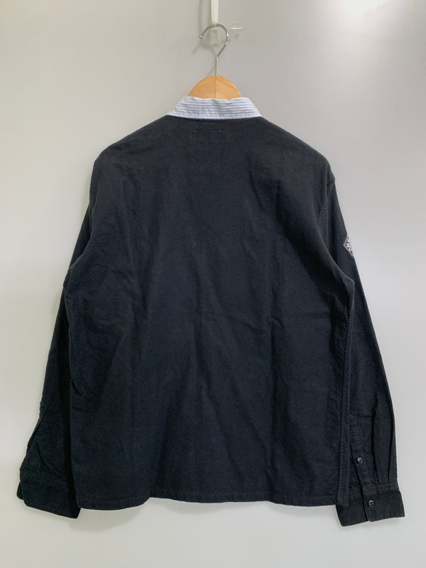 【中古品】【メンズ】 NEIGHBORHOOD ネイバーフッド ドッキングシャツ 092BENH-SHM06 長袖 ロングスリーブ 142-260916-hu-33-min サイズ：M カラー：ブラック 万代Net店