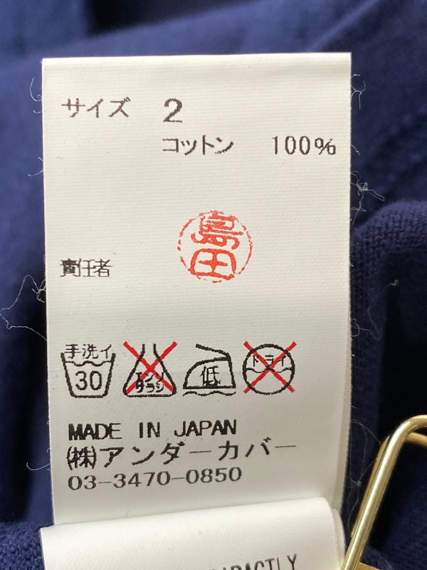 【中古品】【メンズ】 UNDERCOVER アンダーカバー 16SS ISOLATION TEE アイソレーション ティー 半袖 ショートスリーブ 140-260918-hu-02-min サイズ：2 カラー：ネイビー 万代Net店