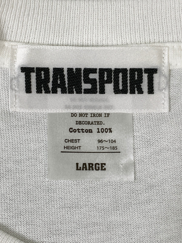 【中古品】【メンズ】 TRANSPORT トランスポート TP ARCHIVE LOGO TEE TP アーカイブ ロゴ ティー 半袖 ティーシャツ ショートスリーブ 140-260916-hu-38-min サイズ：L カラー：ホワイト 万代Net店