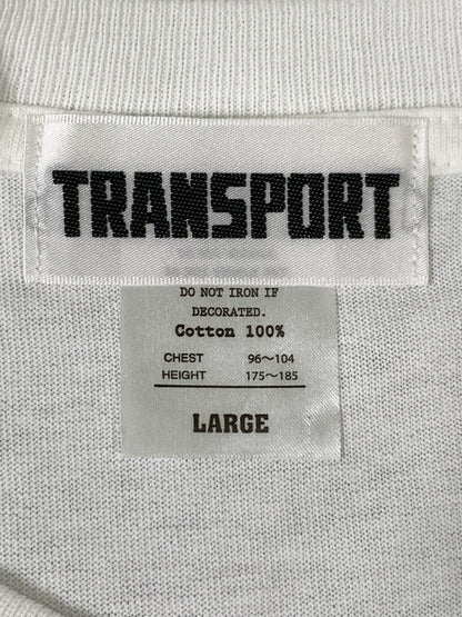 【中古品】【メンズ】 TRANSPORT トランスポート TP ARCHIVE LOGO TEE TP アーカイブ ロゴ ティー 半袖 ティーシャツ ショートスリーブ 140-260916-hu-38-min サイズ：L カラー：ホワイト 万代Net店