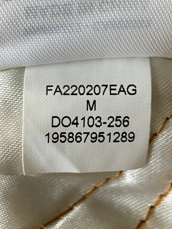 【中古品】【メンズ】 TRAVIS SCOTT×NIKE JORDAN トラヴィス スコット ナイキ ジョーダン VARSITY JACKET バーシティ ジャケット アウター スタジャン 142-260918-hu-01-min サイズ：M カラー：ホワイト/ブラウン 万代Net店