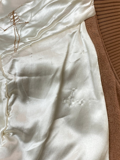 【中古品】【メンズ】 TRAVIS SCOTT×NIKE JORDAN トラヴィス スコット ナイキ ジョーダン VARSITY JACKET バーシティ ジャケット アウター スタジャン 142-260918-hu-01-min サイズ：M カラー：ホワイト/ブラウン 万代Net店