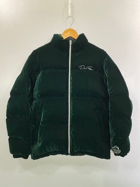 【中古品】【メンズ】 X-LARGE エクストララージ × DEXFILMZ VELOUR DOWN JACKET デックスフィルムズ ベロア ダウンジャケット アウター 142-260917-yn-28-min サイズ：M カラー：ダークグリーン 万代Net店