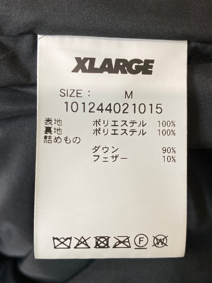 【中古品】【メンズ】 X-LARGE エクストララージ × DEXFILMZ VELOUR DOWN JACKET デックスフィルムズ ベロア ダウンジャケット アウター 142-260917-yn-28-min サイズ：M カラー：ダークグリーン 万代Net店
