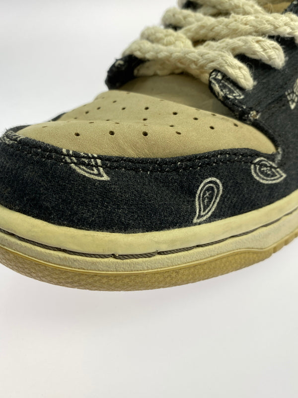 【中古品】【メンズ】 NIKE ナイキ × TRAVIS SCOTT SB DUNK LOW PRM QS CT5053-001 トラヴィス スコット ダンク ロー スニーカー 靴 160-260917-yn-05-min サイズ：26.5cm US8.5 カラー：BLACK/BLACK-PARACHUTE BEIGE 万代Net店