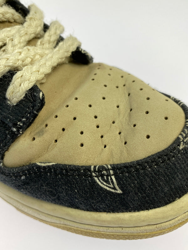 【中古品】【メンズ】 NIKE ナイキ × TRAVIS SCOTT SB DUNK LOW PRM QS CT5053-001 トラヴィス スコット ダンク ロー スニーカー 靴 160-260917-yn-05-min サイズ：26.5cm US8.5 カラー：BLACK/BLACK-PARACHUTE BEIGE 万代Net店