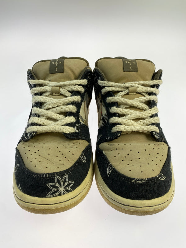 【中古品】【メンズ】 NIKE ナイキ × TRAVIS SCOTT SB DUNK LOW PRM QS CT5053-001 トラヴィス スコット ダンク ロー スニーカー 靴 160-260917-yn-05-min サイズ：26.5cm US8.5 カラー：BLACK/BLACK-PARACHUTE BEIGE 万代Net店