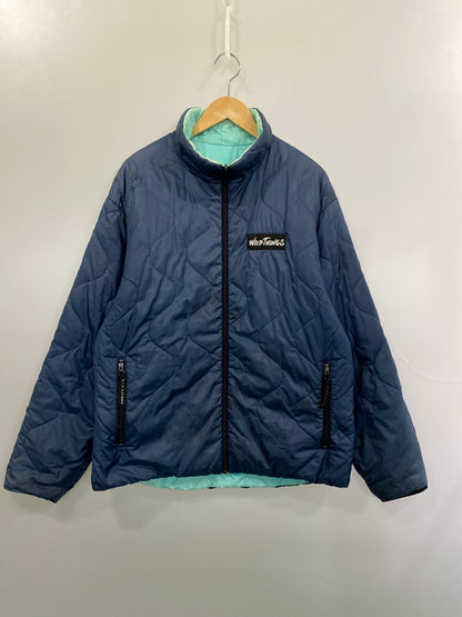 【現状渡し品】【メンズ】 WILD THINGS ワイルドシングス 90'S PRIMALOFT QUILTING JACKET 90年代 プリマロフト キルティング ジャケット アウター 144-260918-hu-15-min サイズ：L カラー：ネイビー 万代Net店