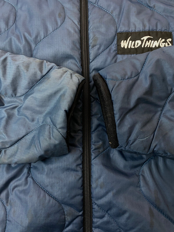 【現状渡し品】【メンズ】 WILD THINGS ワイルドシングス 90'S PRIMALOFT QUILTING JACKET 90年代 プリマロフト キルティング ジャケット アウター 144-260918-hu-15-min サイズ：L カラー：ネイビー 万代Net店