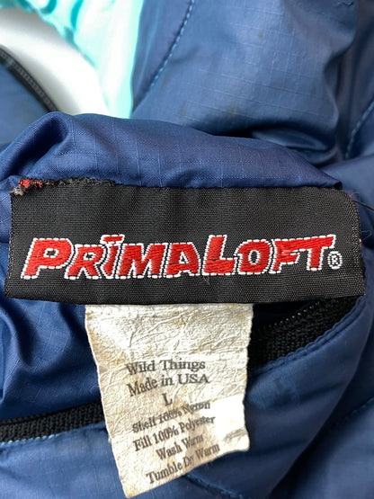 【現状渡し品】【メンズ】 WILD THINGS ワイルドシングス 90'S PRIMALOFT QUILTING JACKET 90年代 プリマロフト キルティング ジャケット アウター 144-260918-hu-15-min サイズ：L カラー：ネイビー 万代Net店