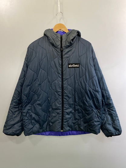 【現状渡し品】【メンズ】 WILD THINGS ワイルドシングス 90'S PRIMALOFT QUILTING JACKET 90年代 プリマロフト キルティング ジャケット ヴィンテージ アウター 144-260918-hu-17-min サイズ：L カラー：ブルー系 万代Net店
