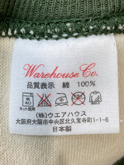 【中古品】【メンズ】 WAREHOUSE ウエアハウス DOUBLE FACE HALF ZIP SWEATHOODIE ダブルフェイス ハーフジップ スウェット フーディー プルオーバー 145-260918-hu-08-min サイズ：42 カラー：グリーン系 万代Net店