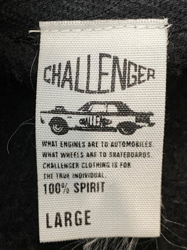 【中古品】【メンズ】 CHALLENGER チャレンジャー 10TH SKULL LOGO HOODIE 10周年 スカル ロゴ フーディ パーカー 142-260918-hu-09-min サイズ：L カラー：ブラック（色あせ） 万代Net店