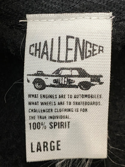 【中古品】【メンズ】 CHALLENGER チャレンジャー 10TH SKULL LOGO HOODIE 10周年 スカル ロゴ フーディ パーカー 142-260918-hu-09-min サイズ：L カラー：ブラック（色あせ） 万代Net店