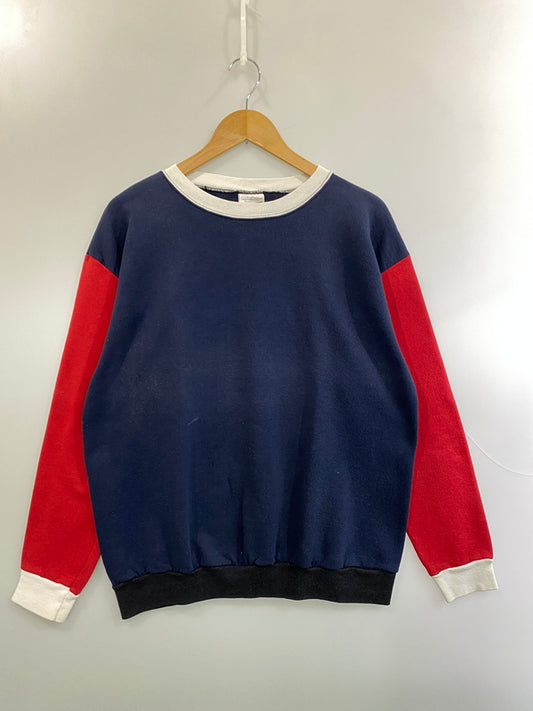 【中古品】【メンズ】 TULTEX タルテックス MULTI COLLAR SWEATSHIRT マルチカラー スウェット シャツ 長袖 ロングスリーブ 146-260918-hu-16-min サイズ：XL カラー：ネイビー/レッド/ホワイト 万代Net店