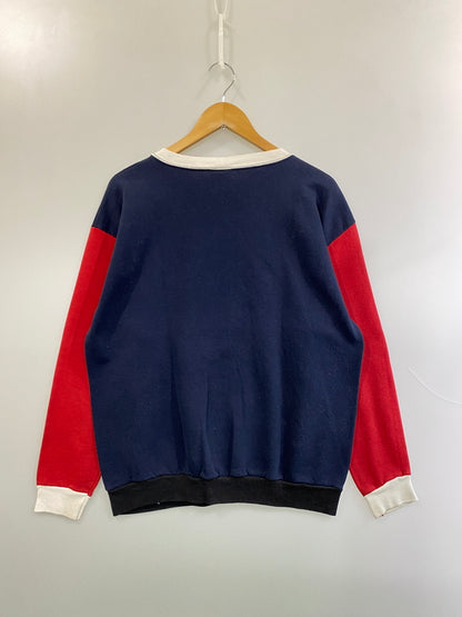 【中古品】【メンズ】 TULTEX タルテックス MULTI COLLAR SWEATSHIRT マルチカラー スウェット シャツ 長袖 ロングスリーブ 146-260918-hu-16-min サイズ：XL カラー：ネイビー/レッド/ホワイト 万代Net店