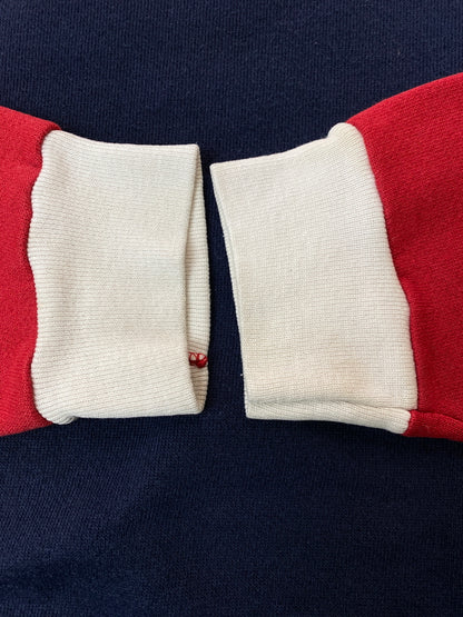 【中古品】【メンズ】 TULTEX タルテックス MULTI COLLAR SWEATSHIRT マルチカラー スウェット シャツ 長袖 ロングスリーブ 146-260918-hu-16-min サイズ：XL カラー：ネイビー/レッド/ホワイト 万代Net店