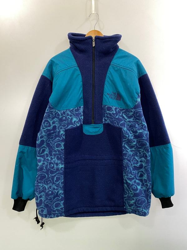 【中古品】【メンズ】 THE NORTH FACE ザ ノースフェイス 90'S RAGE FLEECE PULLOVER 90年代 レイジ フリース プルオーバー ヴィンテージ アウター 144-260918-hu-06-min サイズ：M カラー：ブルーグリーン系/ネイビー 万代Net店