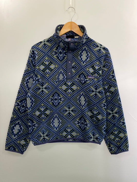 【中古品】【メンズ】 PATAGONIA パタゴニア 90's MOSAIC SNAP-T モザイク スナップT トップス 144-260917-yn-21-min サイズ：S カラー：パープル系 万代Net店