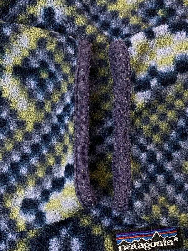 【中古品】【メンズ】 PATAGONIA パタゴニア 90's MOSAIC SNAP-T モザイク スナップT トップス 144-260917-yn-21-min サイズ：S カラー：パープル系 万代Net店